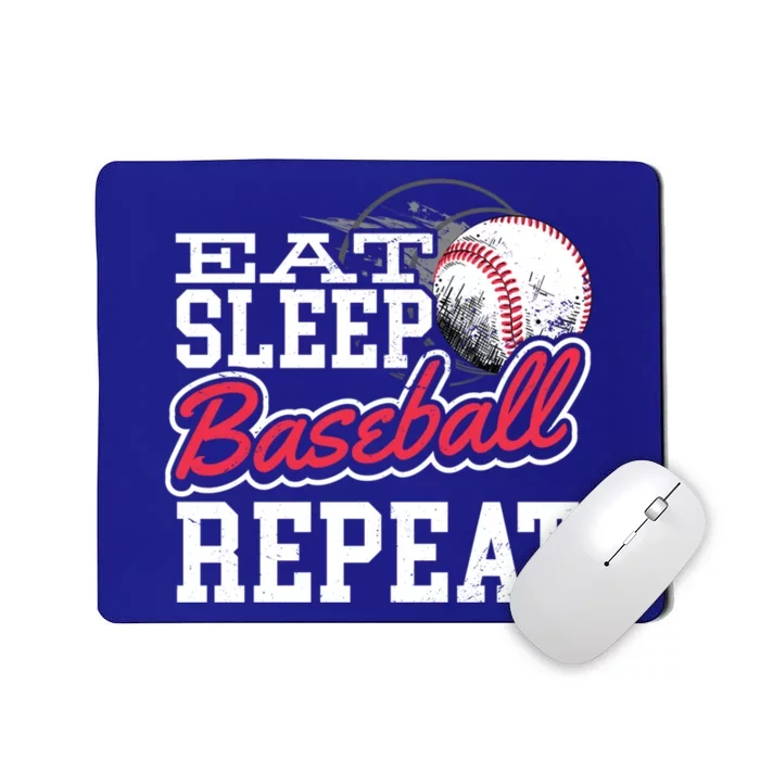 Eat Sleep Baseball Repeat Baseball Player Sports Lover Gift Mousepad