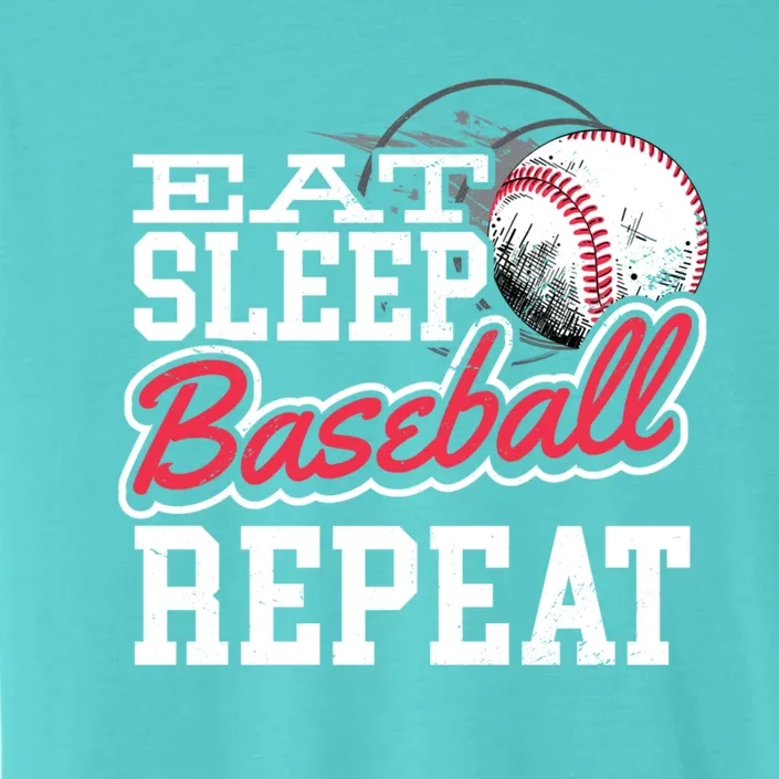 Eat Sleep Baseball Repeat Baseball Player Sports Lover Gift ChromaSoft Performance T-Shirt