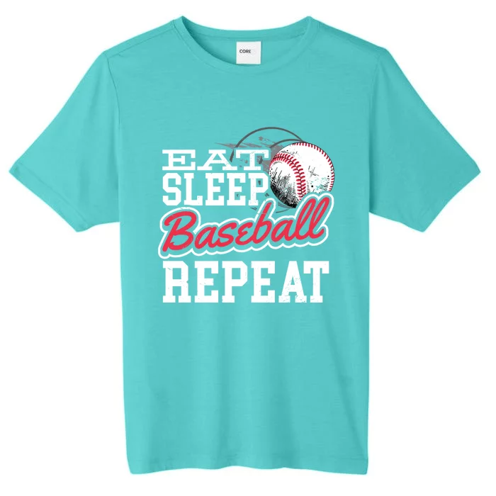 Eat Sleep Baseball Repeat Baseball Player Sports Lover Gift ChromaSoft Performance T-Shirt