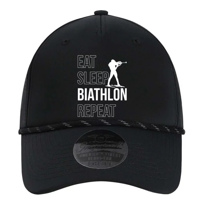 Eat Sleep Biathlon Skiing Shooting Ski Gift Performance The Dyno Cap