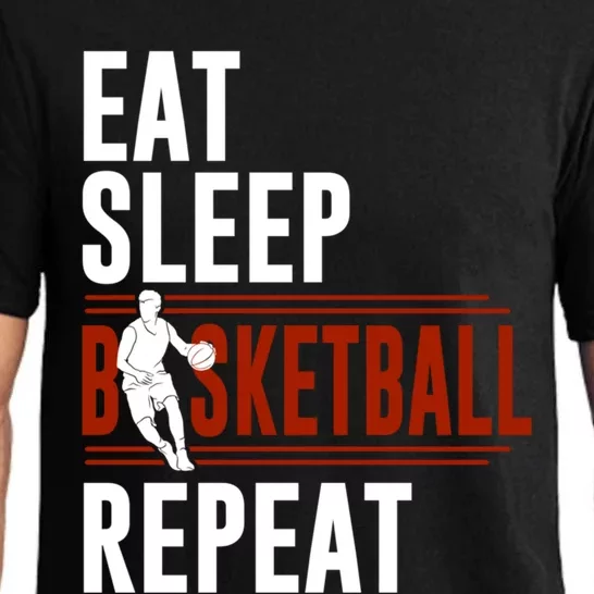 Eat Sleep Basketball Repeat Funny Basketball Pajama Set