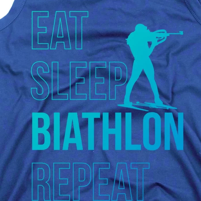 Eat Sleep Biathlon Skiing Shooting Ski Gift Tank Top