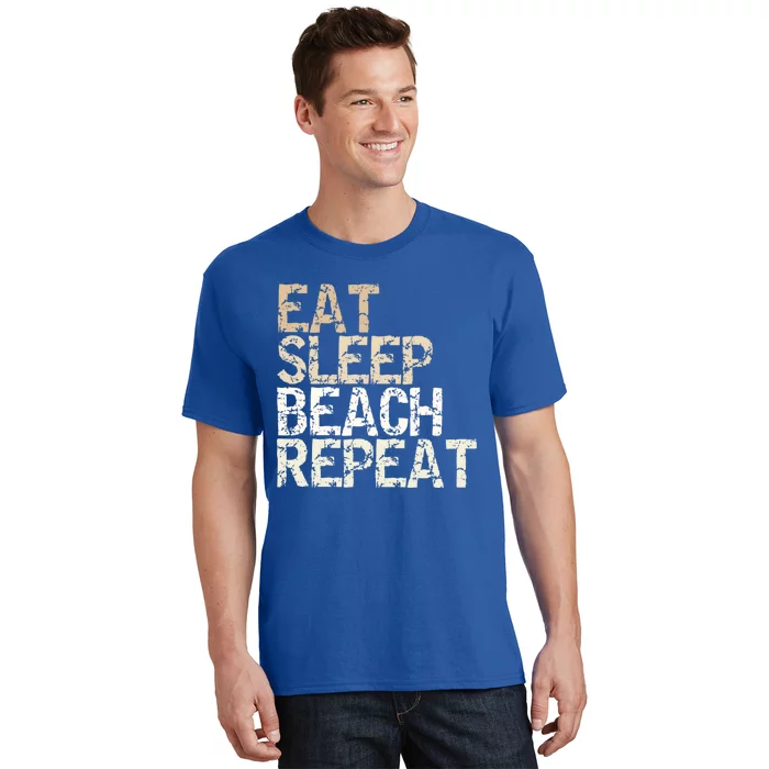 Eat Sleep Beach Repeat Beach Vacation Summer Vacation Travel Gift T-Shirt