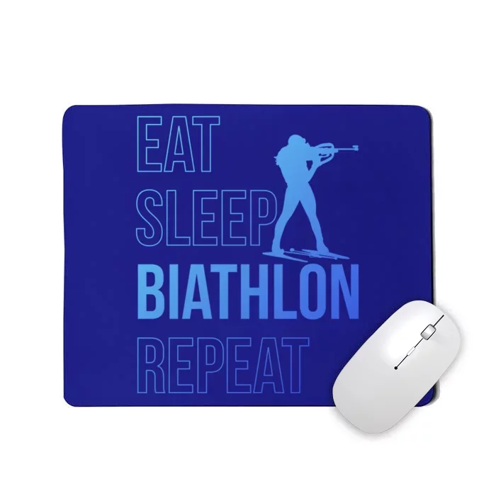 Eat Sleep Biathlon Skiing Shooting Ski Gift Mousepad