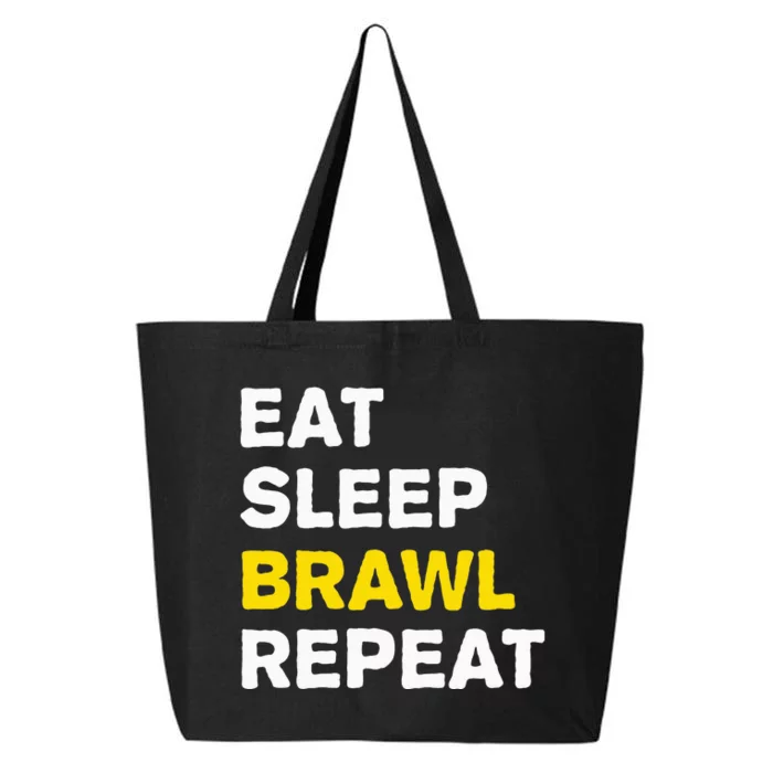 Eat Sleep Brawl Repeat Gamer 25L Jumbo Tote