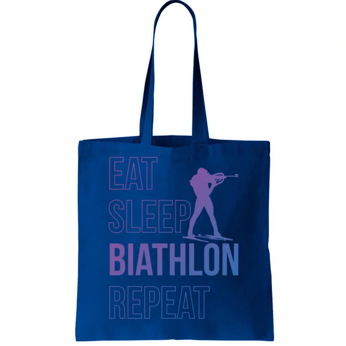 Eat Sleep Biathlon Skiing Shooting Ski Gift Tote Bag