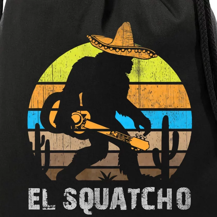 El Squatcho Bigfoot Sasquatch Drawstring Bag