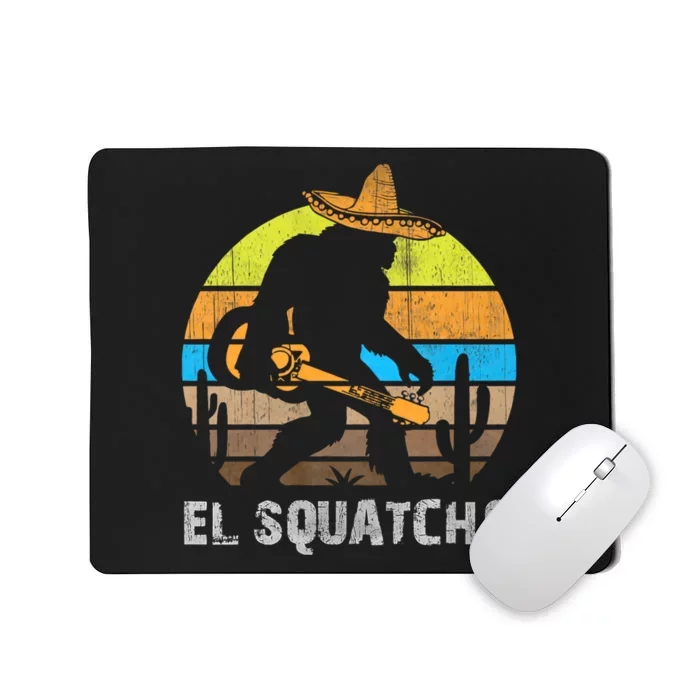 El Squatcho Bigfoot Sasquatch Mousepad