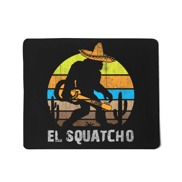 El Squatcho Bigfoot Sasquatch Mousepad