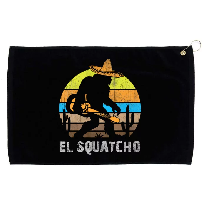 El Squatcho Bigfoot Sasquatch Grommeted Golf Towel