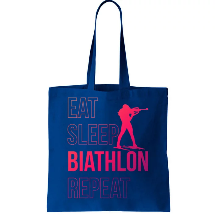 Eat Sleep Biathlon Skiing Shooting Ski Gift Tote Bag