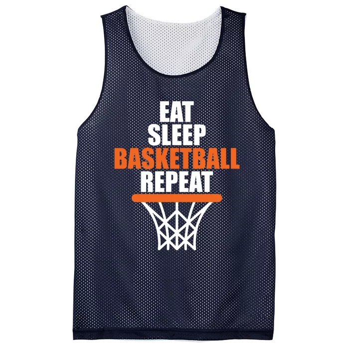 Eat Sleep Basketball Repeat Shirts For Basketball Fans Mesh Reversible Basketball Jersey Tank