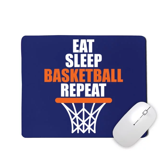 Eat Sleep Basketball Repeat Shirts For Basketball Fans Mousepad