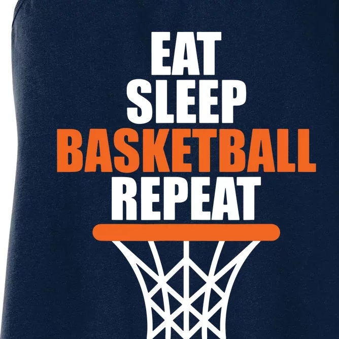 Eat Sleep Basketball Repeat Shirts For Basketball Fans Women's Racerback Tank