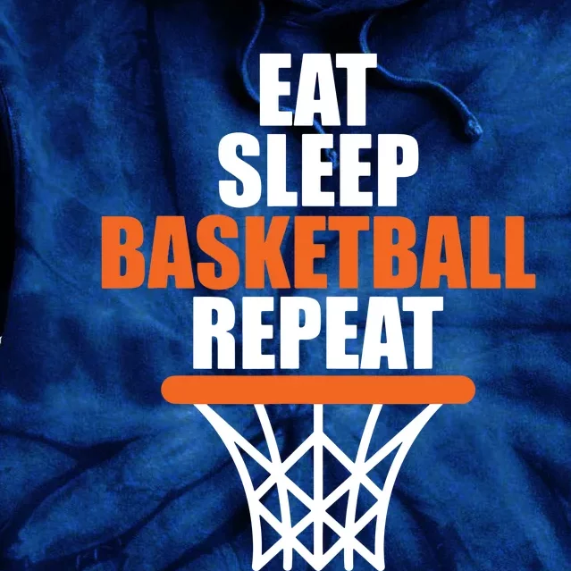 Eat Sleep Basketball Repeat Shirts For Basketball Fans Tie Dye Hoodie