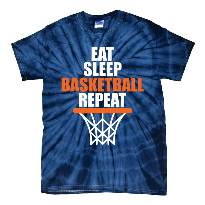 Eat Sleep Basketball Repeat Shirts For Basketball Fans Tie-Dye T-Shirt