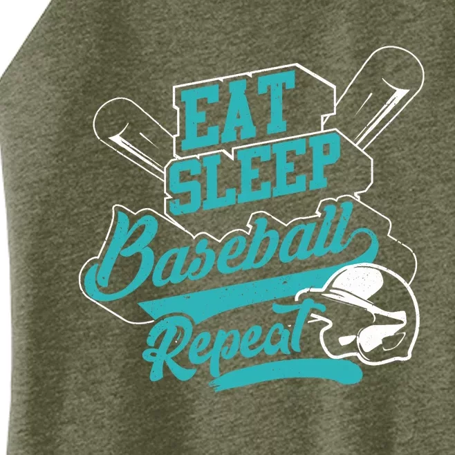 Eat Sleep Baseball Repeat - Baseball Player Gift Women’s Perfect Tri Rocker Tank