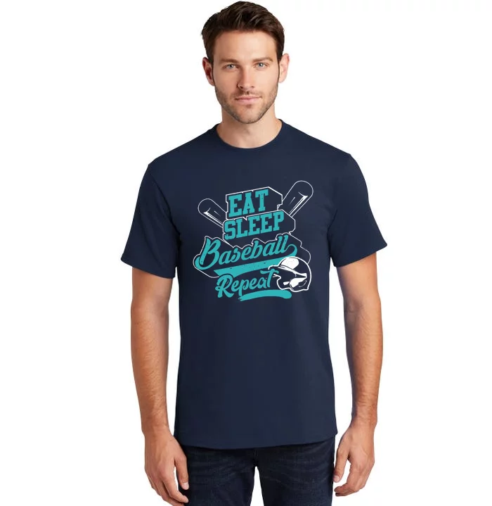 Eat Sleep Baseball Repeat - Baseball Player Gift Tall T-Shirt