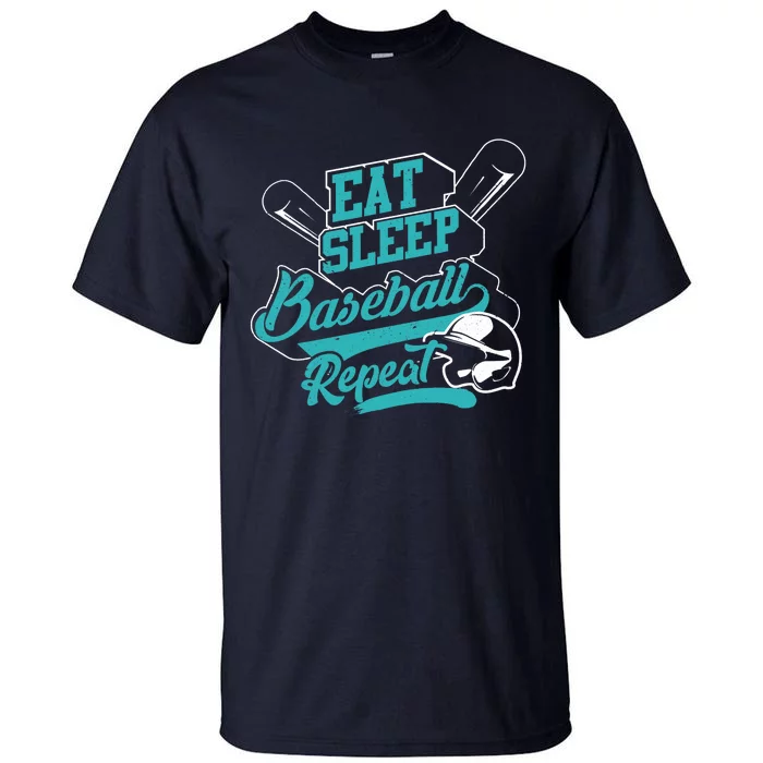 Eat Sleep Baseball Repeat - Baseball Player Gift Tall T-Shirt