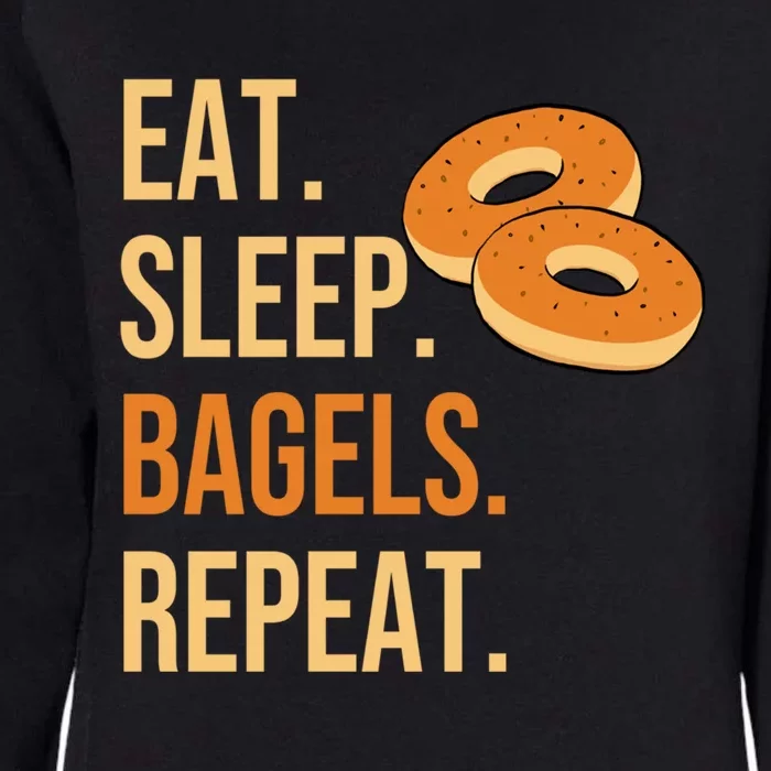 Eat Sleep Bagels Repeat Bagel Lovers Funny Baking Bakery Gift Womens California Wash Sweatshirt