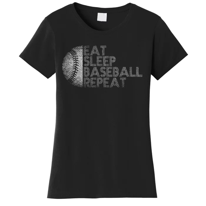 Eat Sleep Baseball Repeat Baseball Player Women's T-Shirt