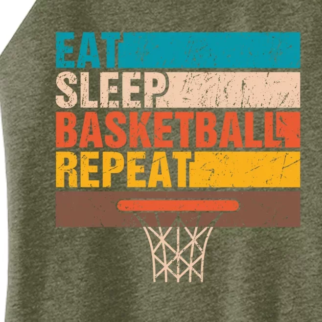 Eat. Sleep. Basketball. Repeat. Basketball Youths Bball Women’s Perfect Tri Rocker Tank