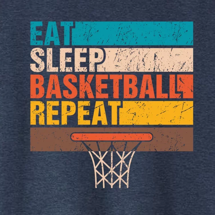 Eat. Sleep. Basketball. Repeat. Basketball Youths Bball Women's Crop Top Tee