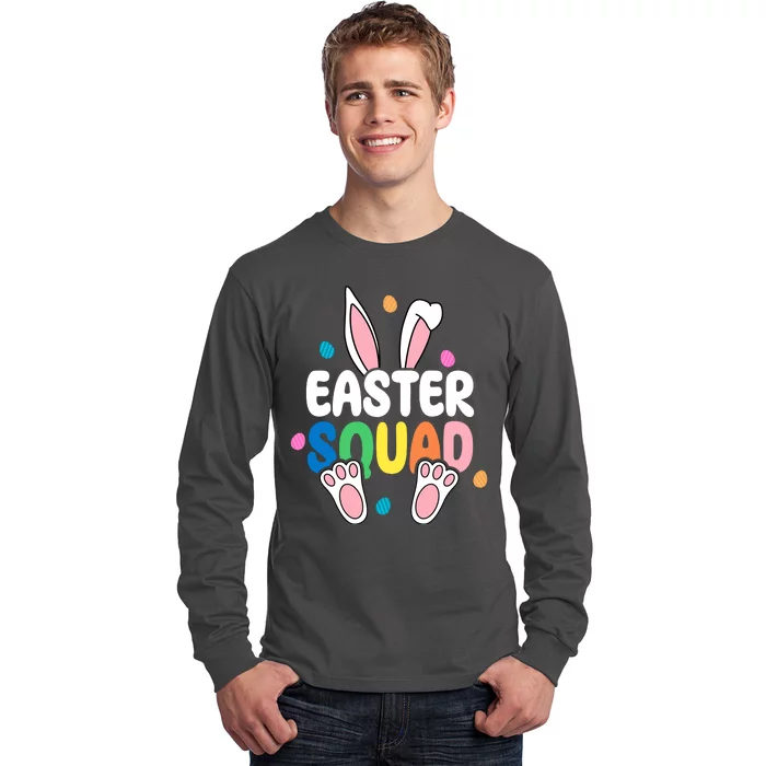 Easter Squad Bunny Holiday Colorful Long Sleeve Shirt