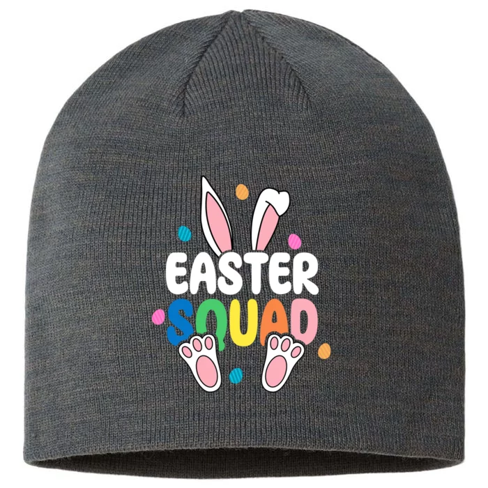 Easter Squad Bunny Holiday Colorful 8 1/2in Sustainable Knit Beanie