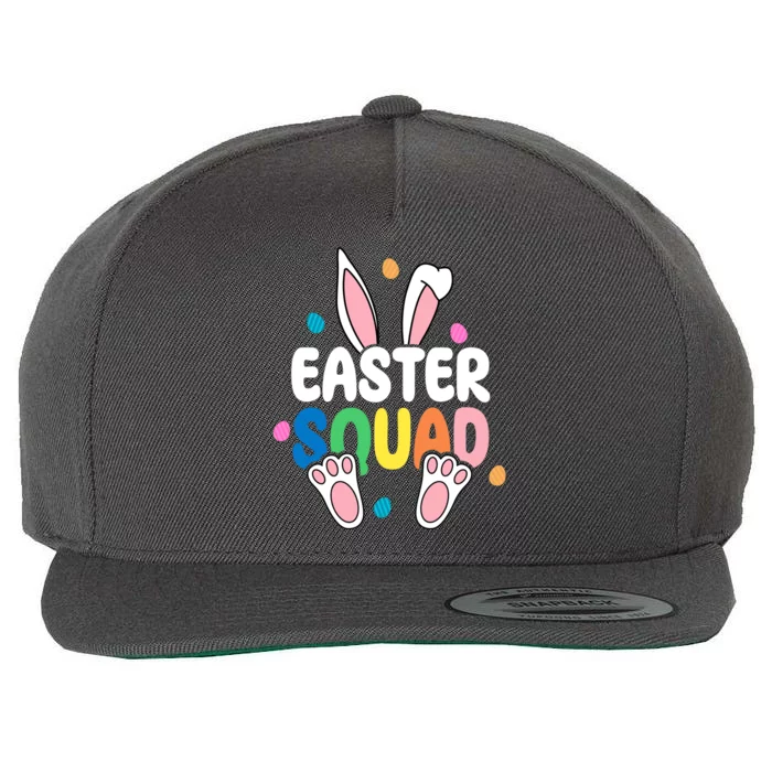 Easter Squad Bunny Holiday Colorful Wool Snapback Cap