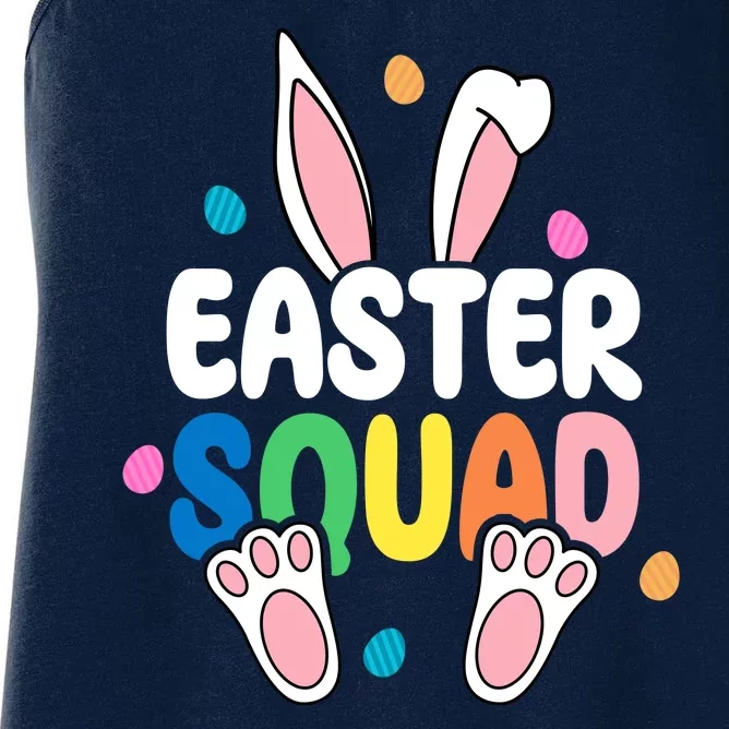 Easter Squad Bunny Holiday Colorful Women's Racerback Tank