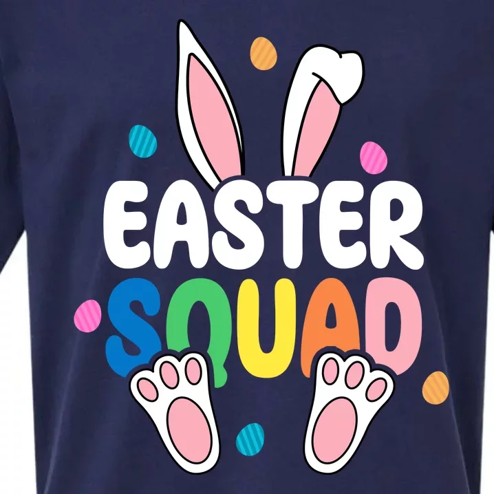 Easter Squad Bunny Holiday Colorful Sueded Cloud Jersey T-Shirt