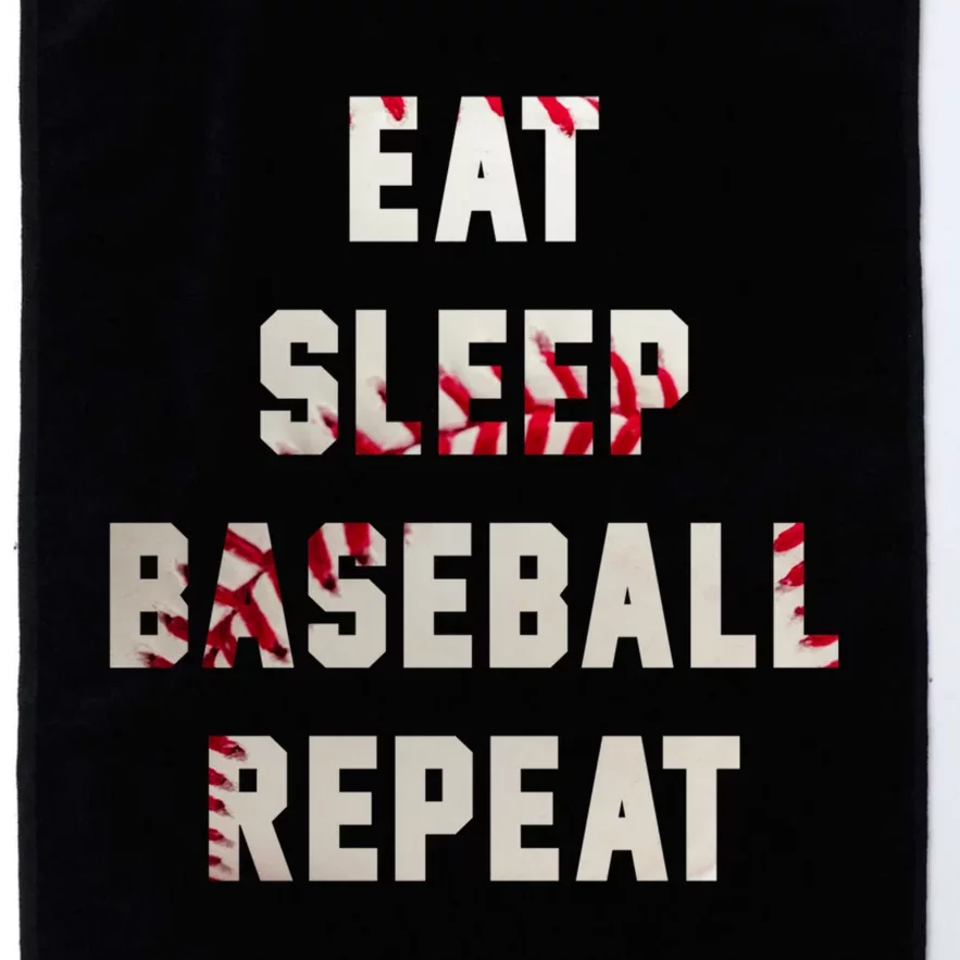 Eat Sleep Baseball Repeat Hoodie Baseball Player Fan Gifts Platinum Collection Golf Towel