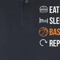 Eat Sleep Basketball Repeat | Basketball Softstyle Adult Sport Polo