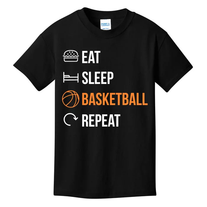 Eat Sleep Basketball Repeat | Basketball Kids T-Shirt