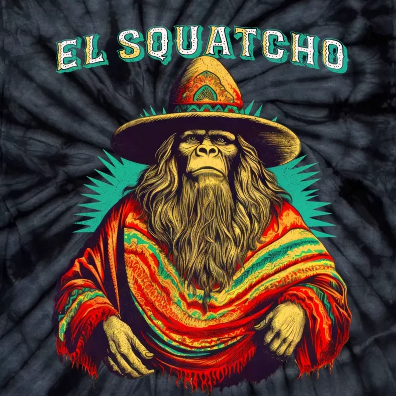 El Squatcho Bigfoot Saquatch Tie-Dye T-Shirt