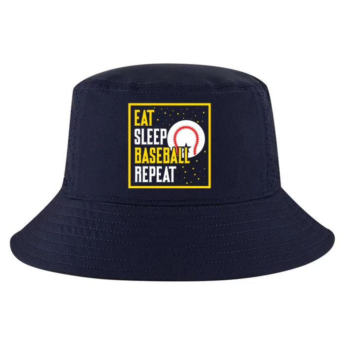 Eat Sleep Baseball Repeat Funny Baseball Gift Cool Comfort Performance Bucket Hat