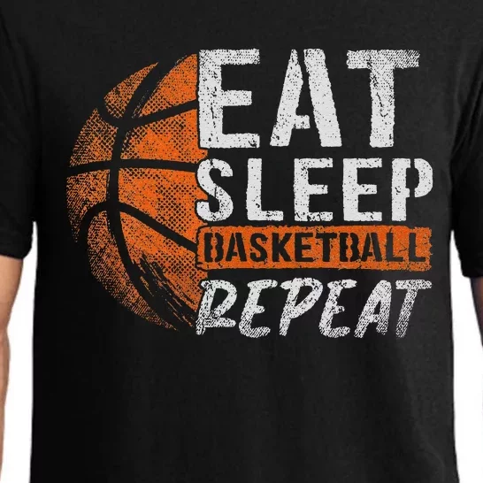 Eat Sleep Basketball Repeat Girls Basketball Player Pajama Set