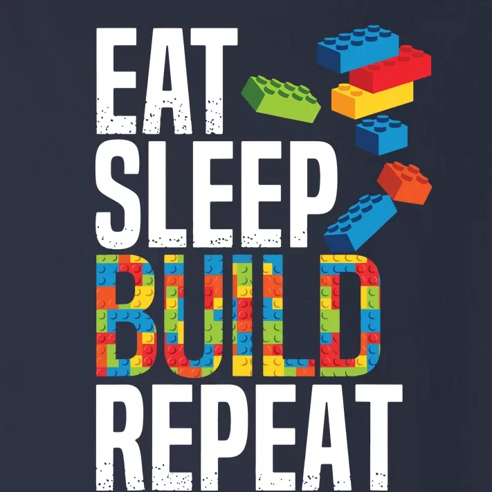 Eat Sleep Build Repeat Building Blocks Bricks Master Builder Toddler Long Sleeve Shirt