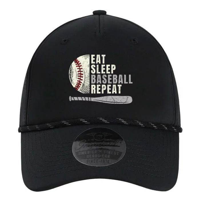 Eat Sleep Baseball Repeat Funny Baseball Player Performance The Dyno Cap