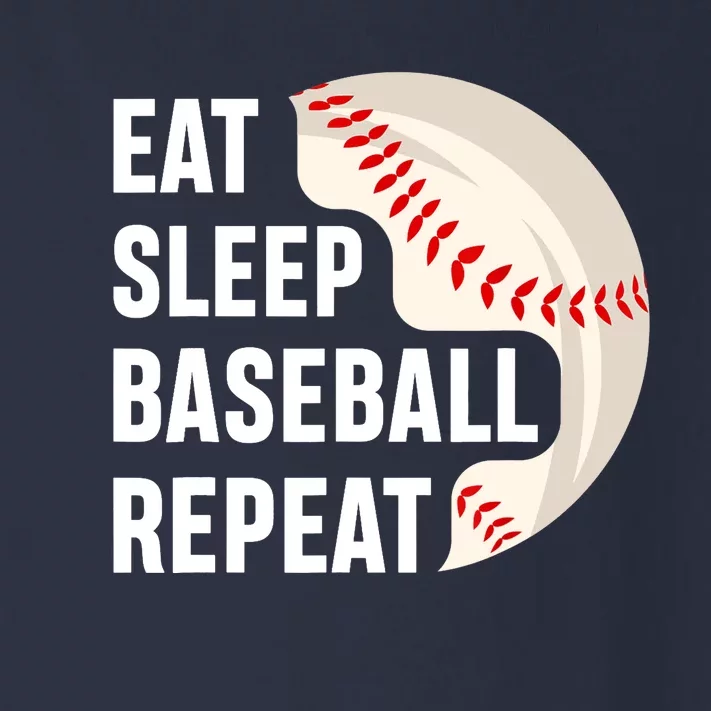 EAT SLEEP BASEBALL REPEAT Baseball Player Toddler Long Sleeve Shirt