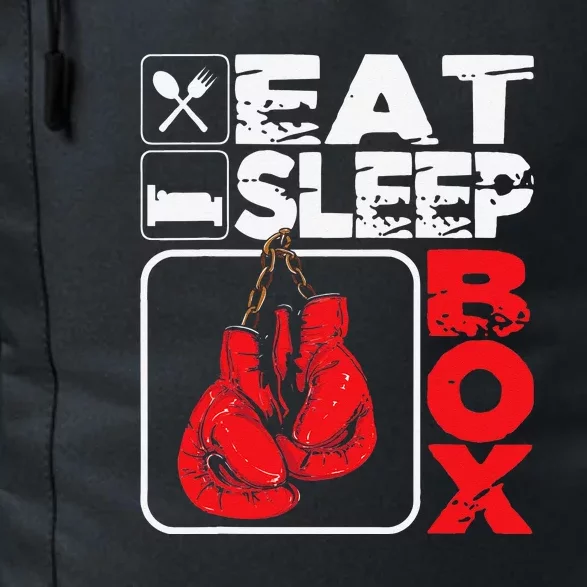 Eat Sleep Box Boxing Lover Gym Boxer Kickboxing Kickboxer Daily Commute Backpack