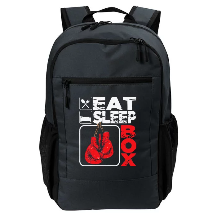 Eat Sleep Box Boxing Lover Gym Boxer Kickboxing Kickboxer Daily Commute Backpack