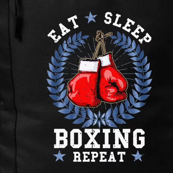 Eat Sleep Box Boxing Lover Gym Boxer Kickboxing Kickboxer Daily Commute Backpack