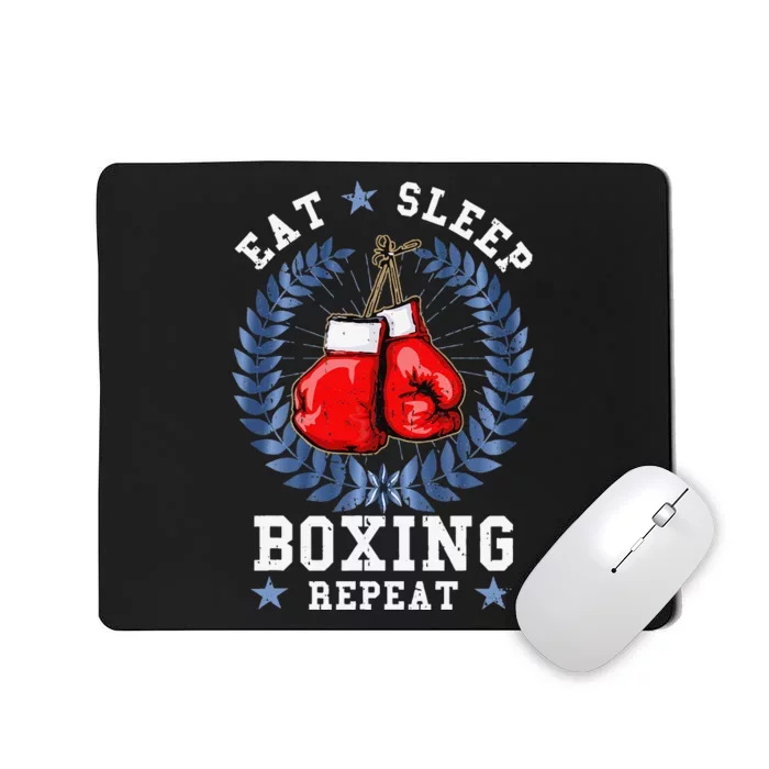 Eat Sleep Box Boxing Lover Gym Boxer Kickboxing Kickboxer Mousepad