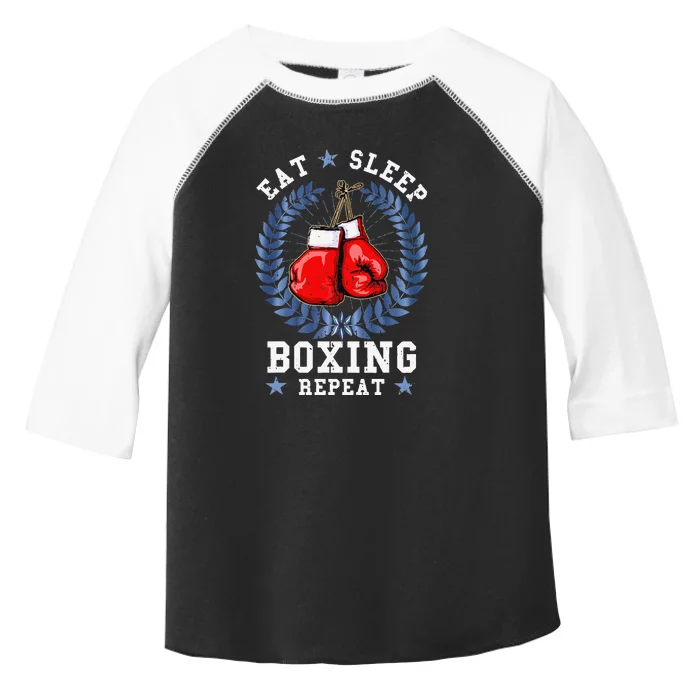 Eat Sleep Box Boxing Lover Gym Boxer Kickboxing Kickboxer Toddler Fine Jersey T-Shirt