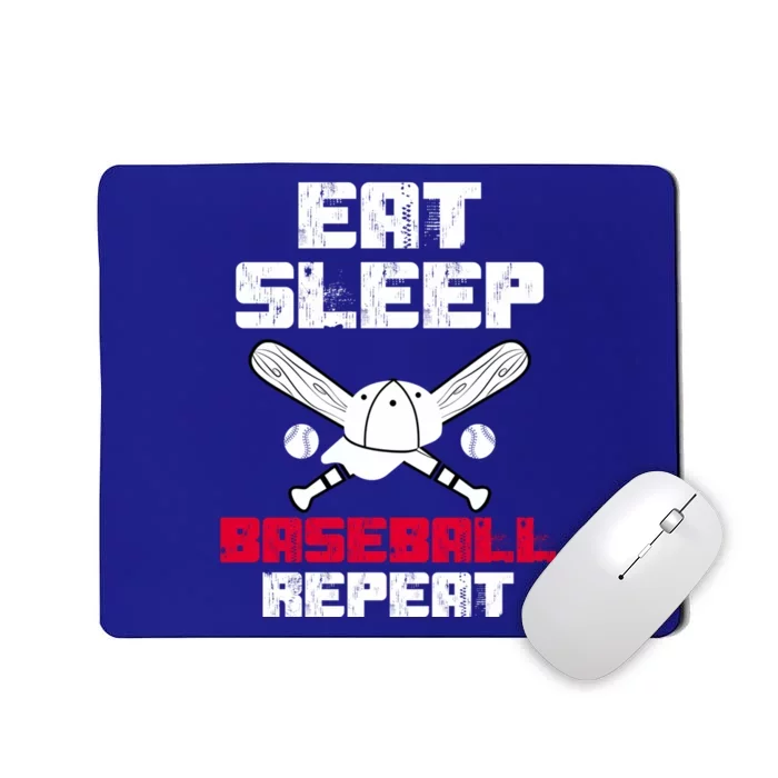 Eat Sleep Baseball Coaches Baseball Players Baseball Lovers Gift Mousepad