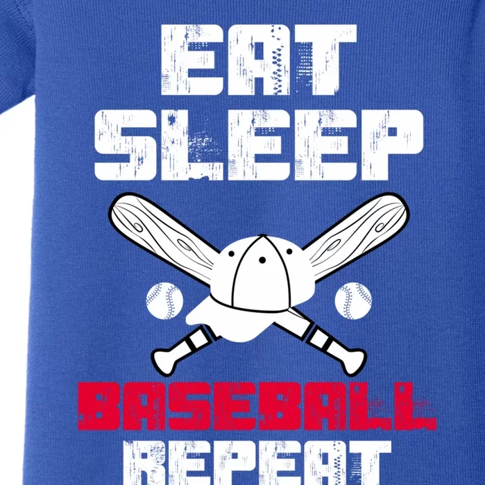 Eat Sleep Baseball Coaches Baseball Players Baseball Lovers Gift Baby Bodysuit