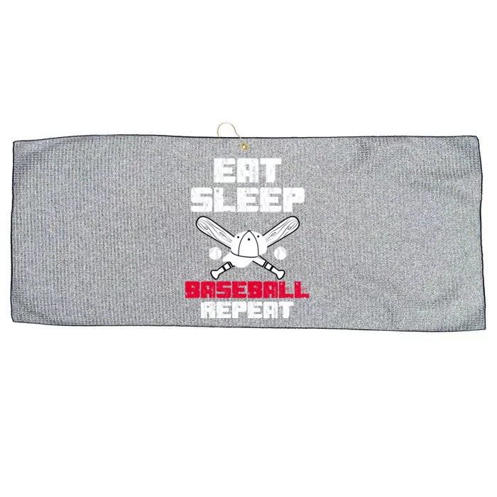 Eat Sleep Baseball Coaches Baseball Players Baseball Lovers Gift Large Microfiber Waffle Golf Towel