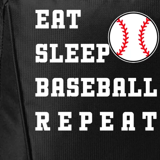 Eat Sleep Baseball Repeat City Backpack